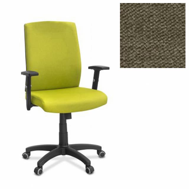 Офисное кресло для персонала Юнитекс Alfa A/SL/1D ткань Сахара зеленая С39