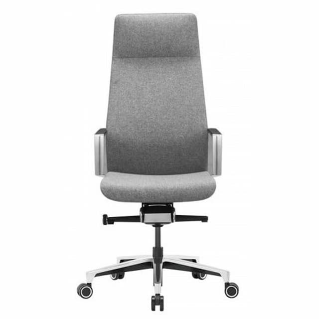 Кресло руководителя Бюрократ JONS серый крестов. алюминий