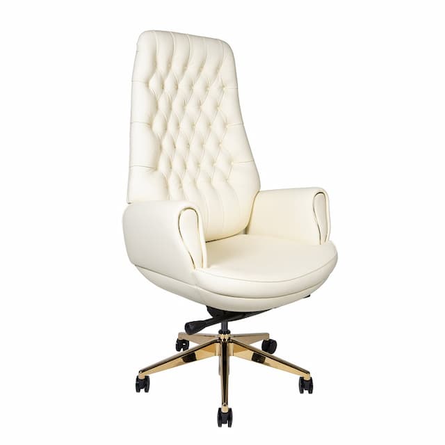 Кресло офисное Norden Моцарт 9132 white leather