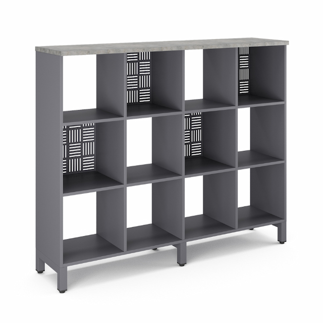 Стеллажная система SQ-3Х4 graphite/chicago