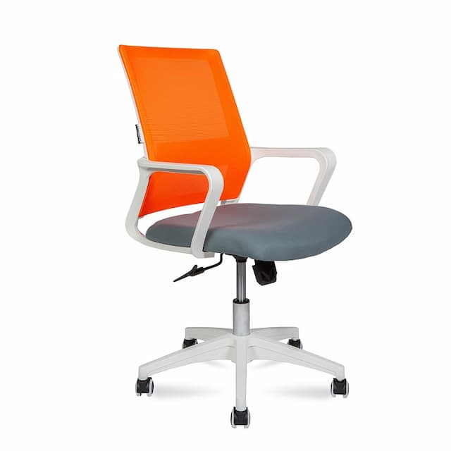 Кресло офисное Norden Бит LB 815BW-AF06-T58 (оранжевая сетка / темно серая ткань)