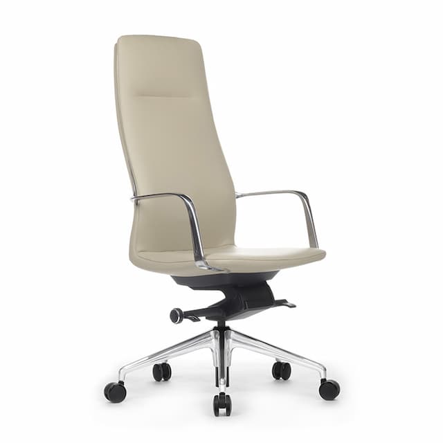 Кресло RV DESIGN Plaza FK004-A13 Светло-серый (1A MB918) натуральная кожа