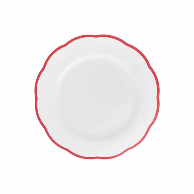 Тарелка с цветным кантом (красный) Ø 20,9 см Bitossi Petalo PET00002 Bordo rosso