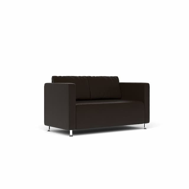 Диван 2-х местный Юнитекс РОБИН Rb.001.01 экокожа премиум / темно-коричневая